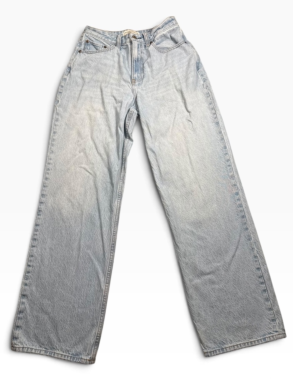 Abercrombie & Fitch 27/4R Curve Love The Loose High Rise Jeans Light Wash